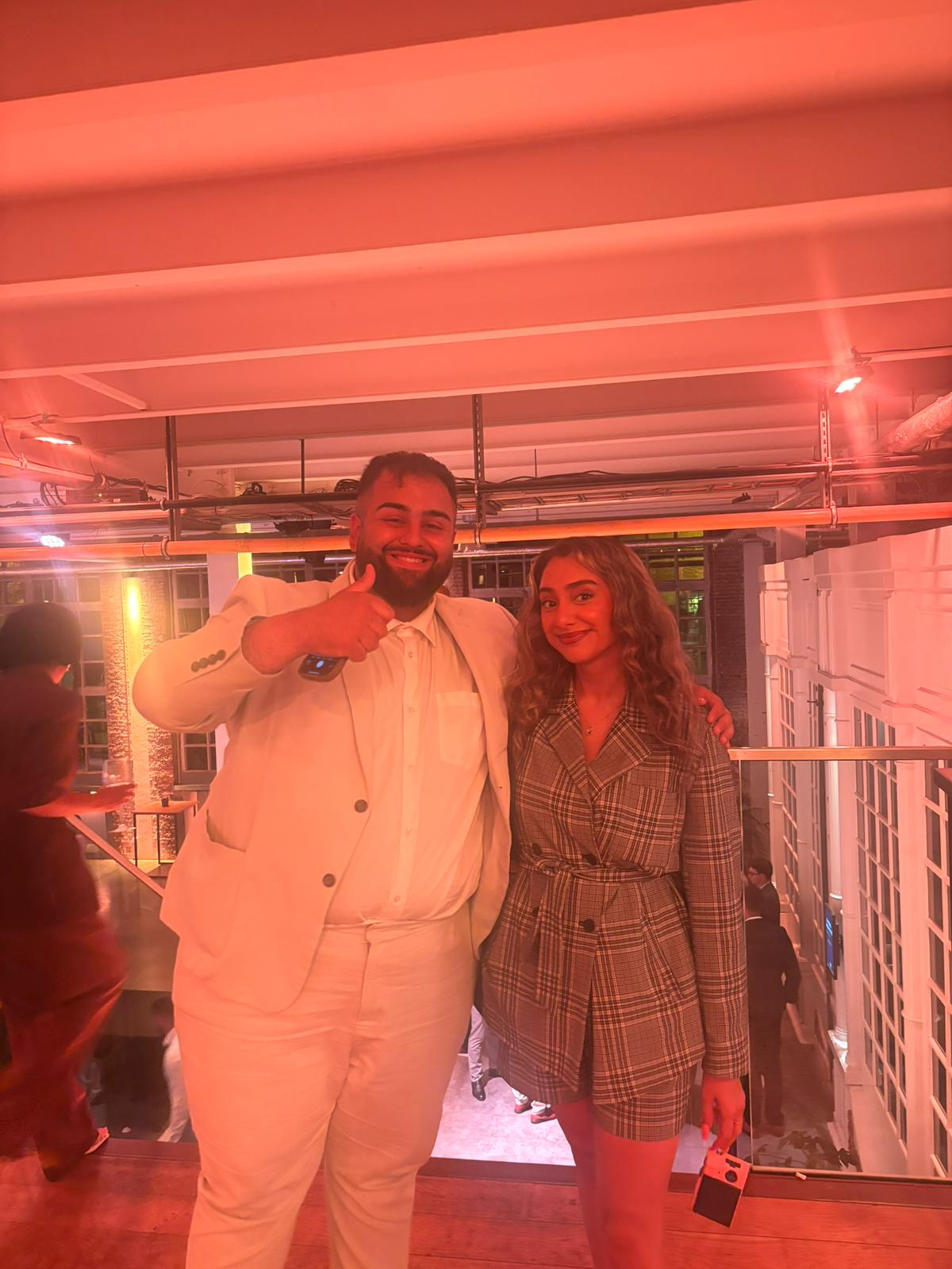 Kaz, founder of ERA Marketing, with Gigi, investor of the Birmingham branch